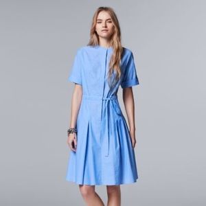 Simply Vera Vera Wang Pleated Shirtdress